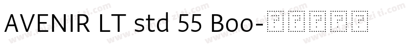AVENIR LT std 55 Boo字体转换